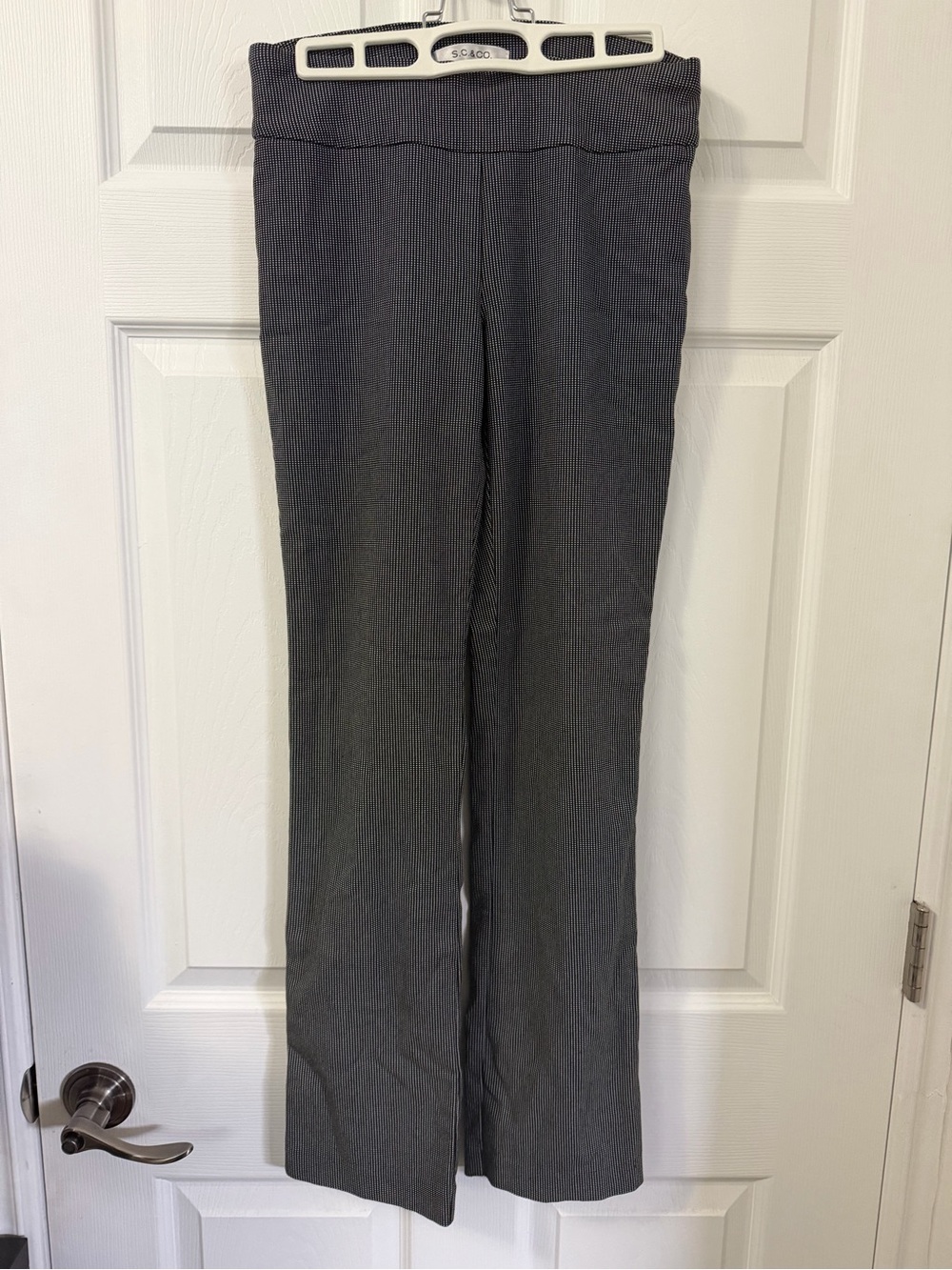 Women’s Stretchy Black and White dots Dress pants